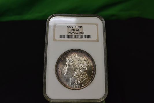 1879 S MS 64 NGC Graded Morgan Silver Dollar