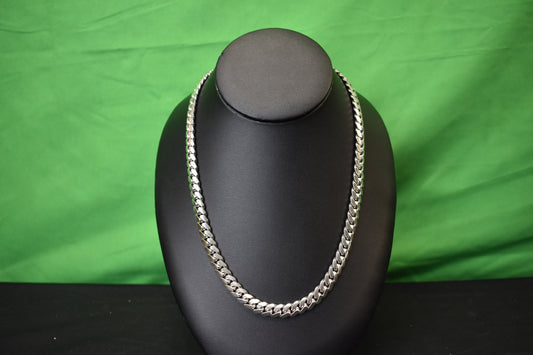 22" Silver Cuban link Chain