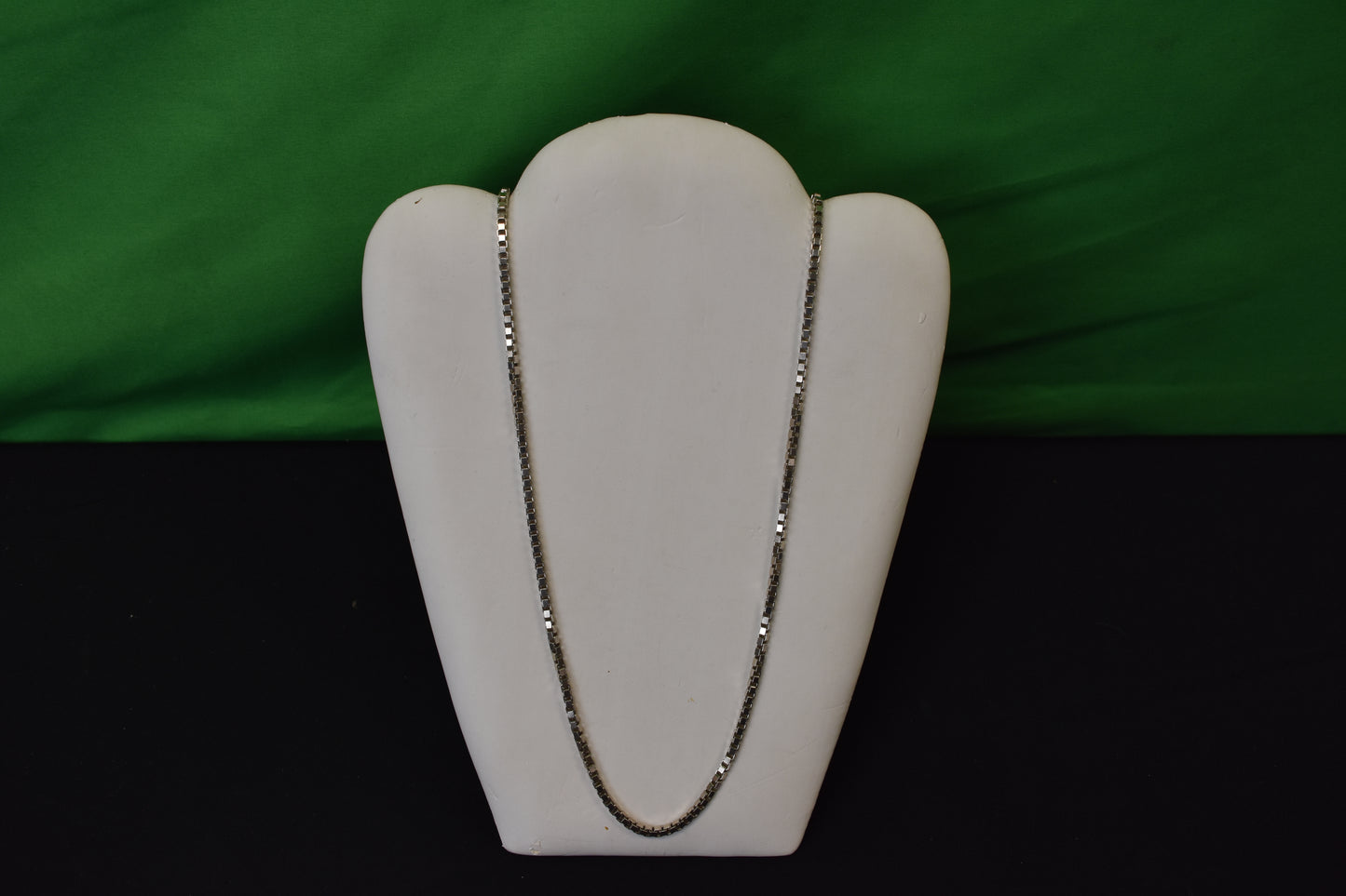 30" Silver Box Link Chain