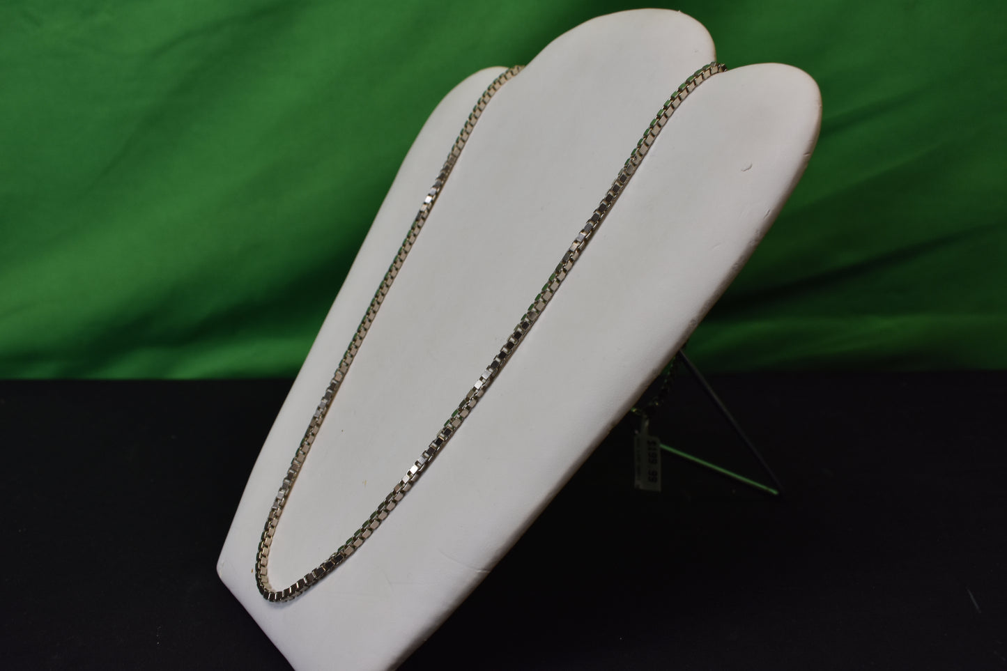 30" Silver Box Link Chain