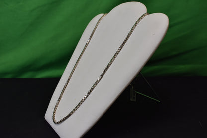30" Silver Box Link Chain