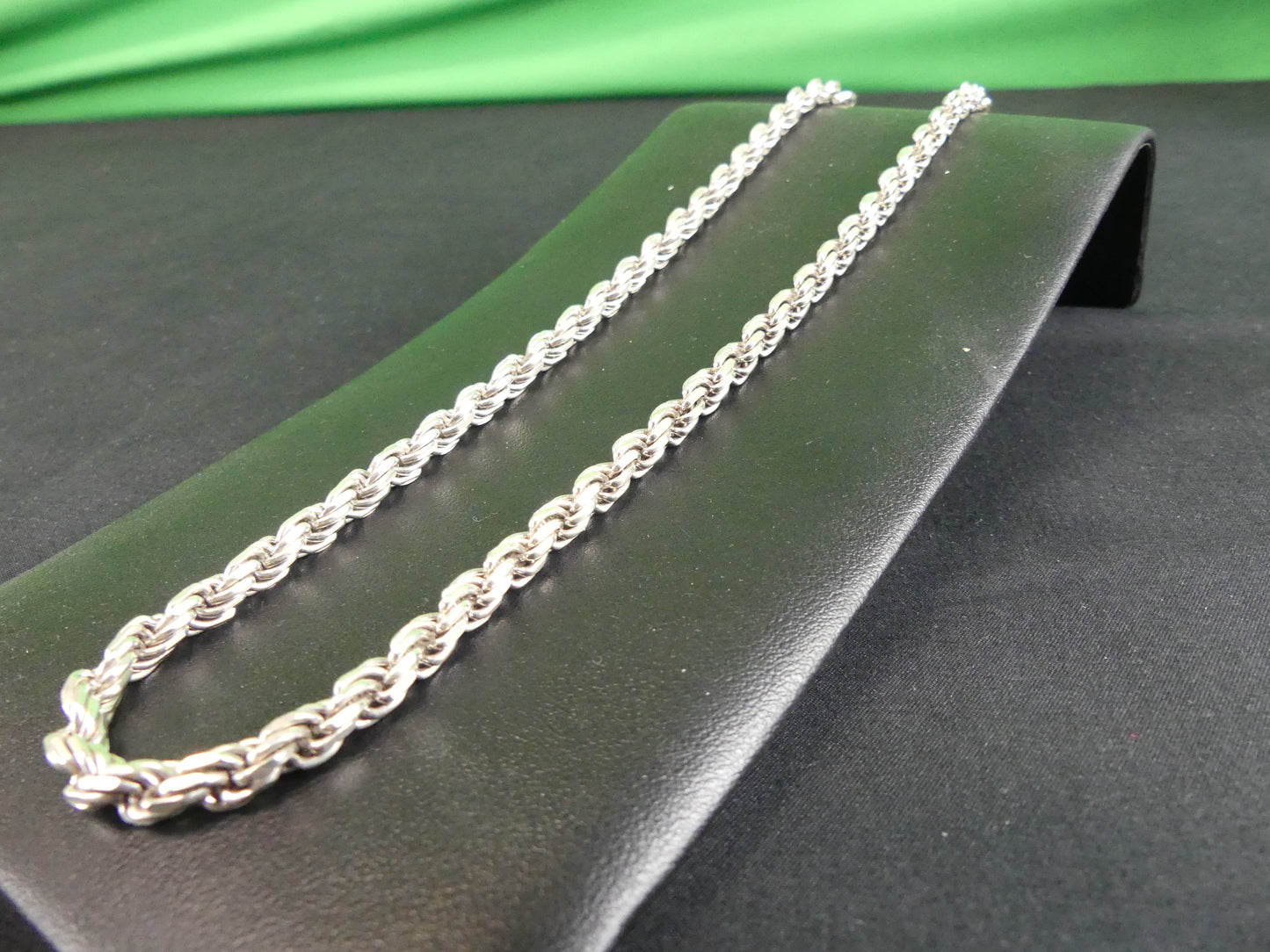 Silver Rope Chain 26"