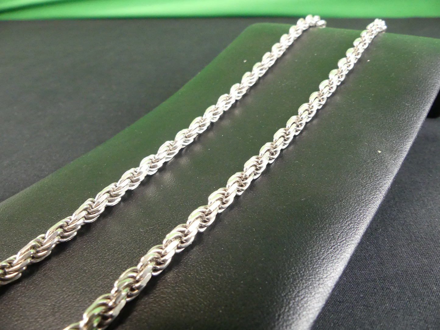 Silver Rope Chain 26"